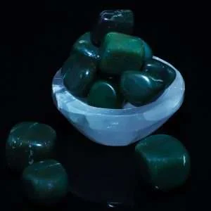Green Jade Tumble Stone Pack of 5 (Calming & Balancing)