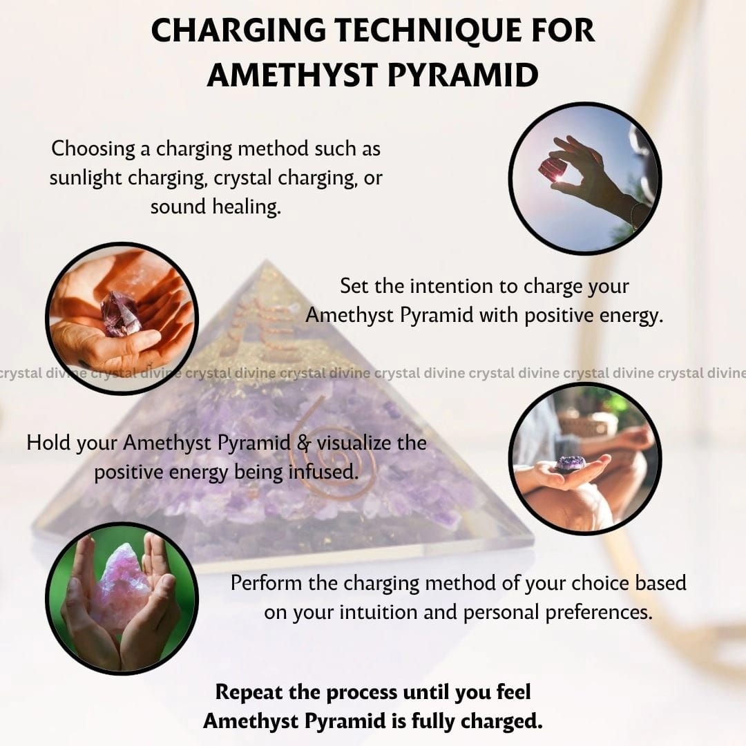 Amethyst Crystal Pyramid (Spiritual Awareness & Intuition)