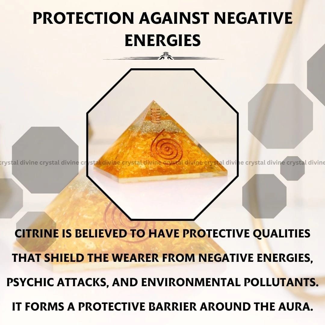 Citrine Crystal Pyramid (Manifestation & Creativity)