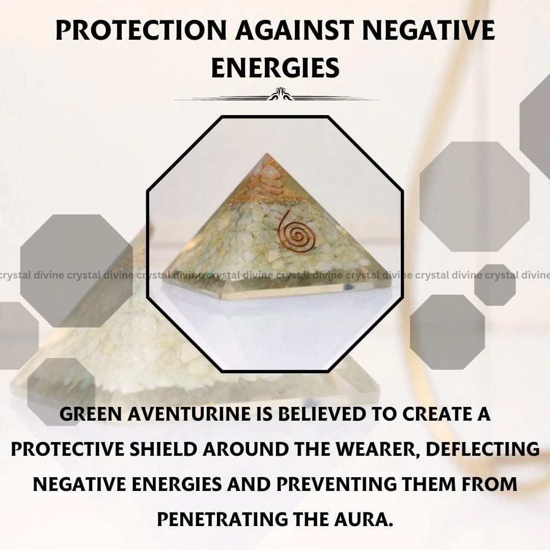 Green Aventurine Crystal Pyramid (Luck & Prosperity)
