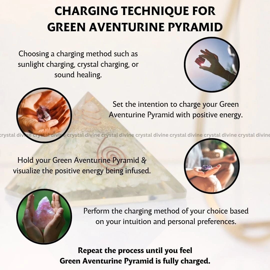 Green Aventurine Crystal Pyramid (Luck & Prosperity)