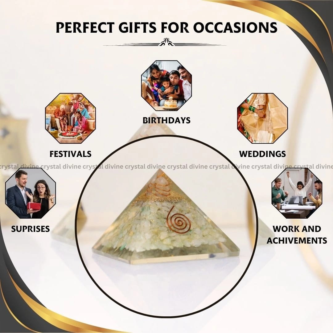 Green Aventurine Crystal Pyramid (Luck & Prosperity)