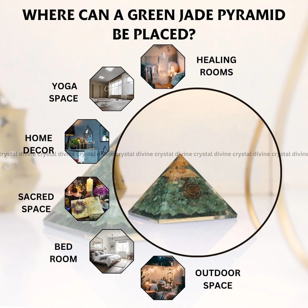 Green Jade Crystal Pyramid (Prosperity & Abundance)