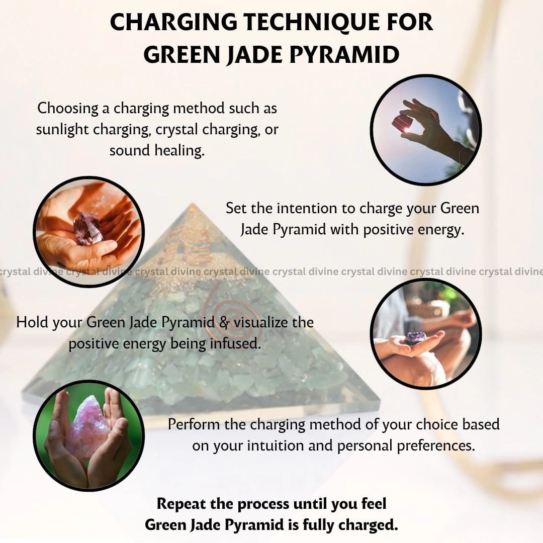 Green Jade Crystal Pyramid (Prosperity & Abundance)