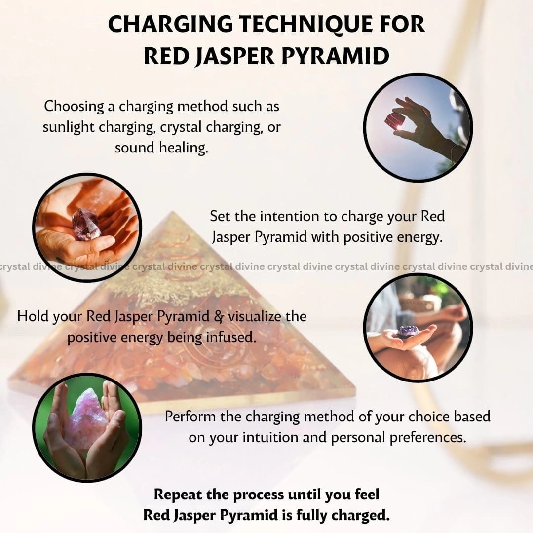 Red Jasper Crystal Pyramid (Motivation & Endurance)