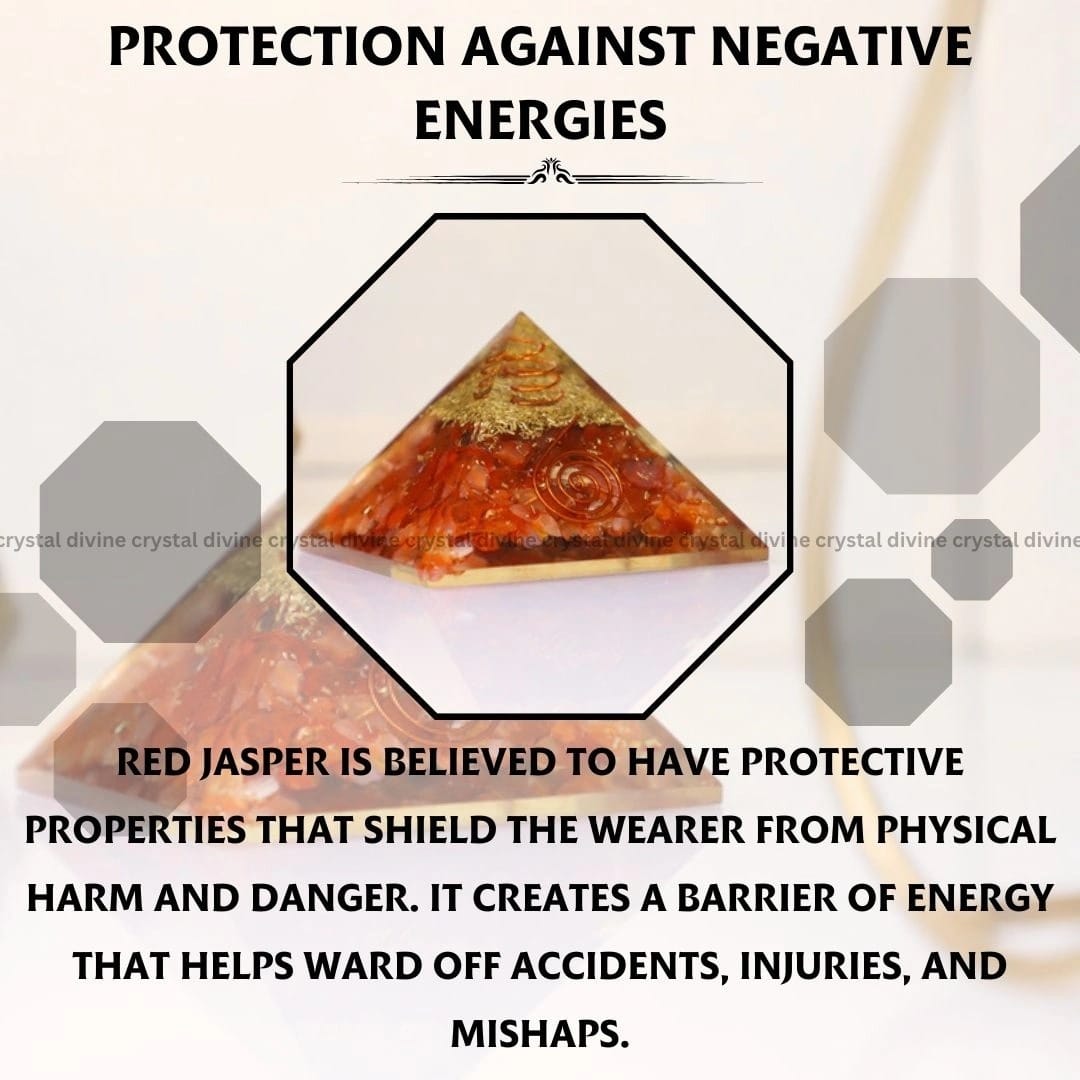 Red Jasper Crystal Pyramid (Motivation & Endurance)