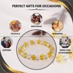 Clear Quartz + Citrine Bracelet - 8 MM (Abundance & Prosperity)