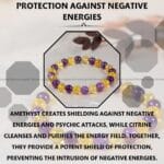 Amethyst + Citrine Bracelet - 8 MM (Clarity & Focus)