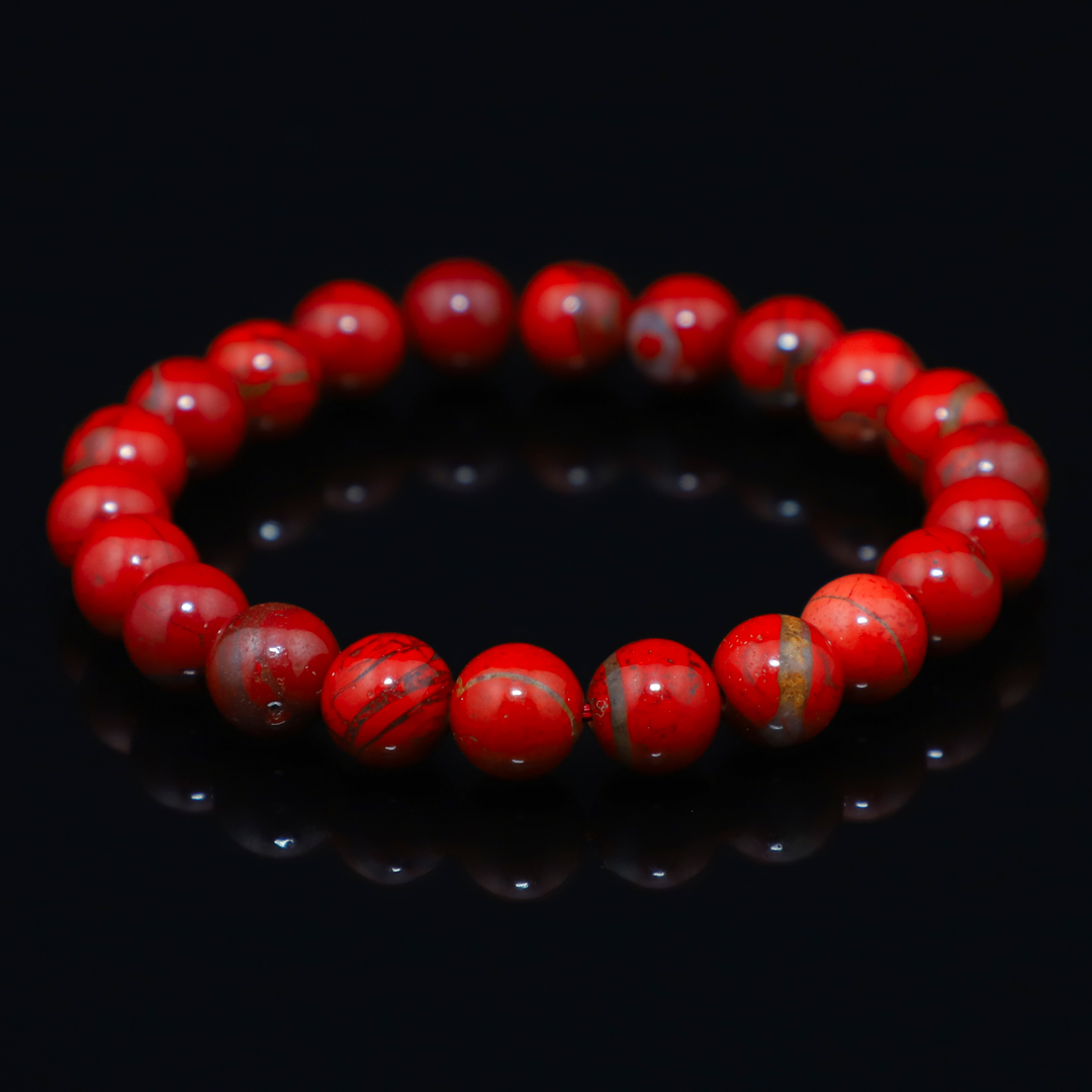 Red Jaspar Bracelet - 8MM (Energy & Vitality)