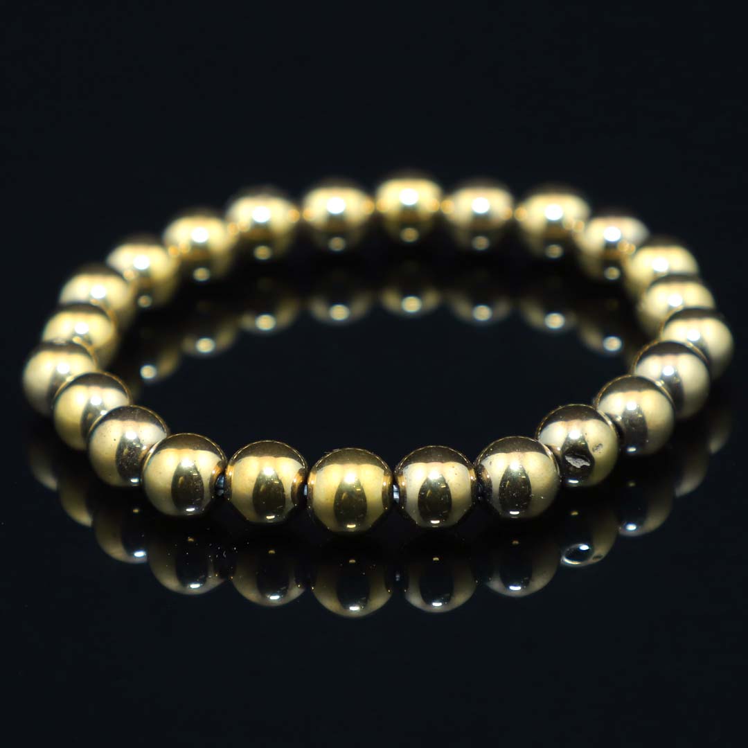 Golden Pyrite Bracelet - 8MM (Chakra Alignment)