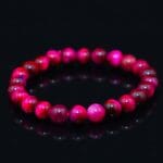 Pink Tiger Eye Crystal Bracelet - 8MM (Protection & Grounding)