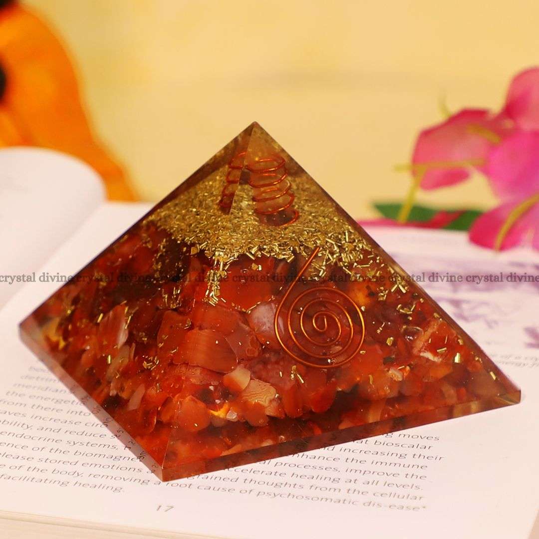 Red Jasper Crystal Pyramid (Motivation & Endurance)