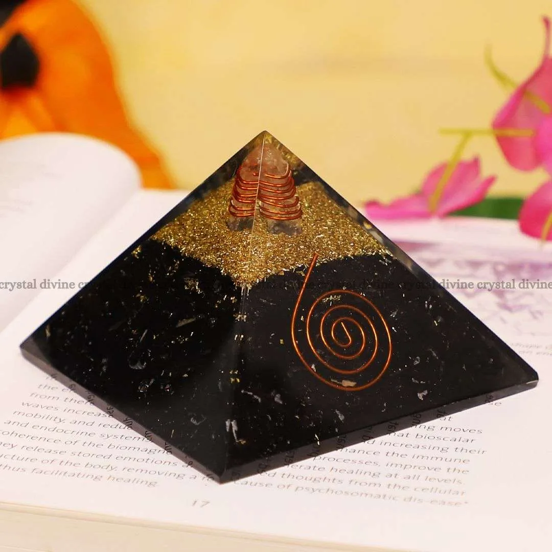 Black Tourmaline Crystal Pyramid (Protection From Negative Energy)