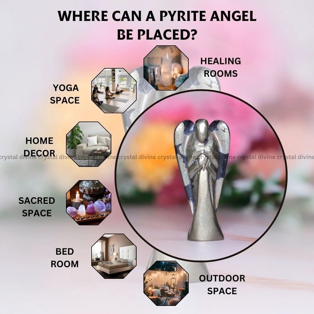 Rainbow Moonstone Crystal Angel (Harmony & Protection)