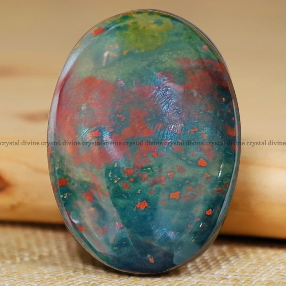 Bloodstone Crystal Palm Stone (Creativity & Motivation)
