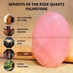 Rose Quartz Crystal Palm Stone (Love & Compassion)