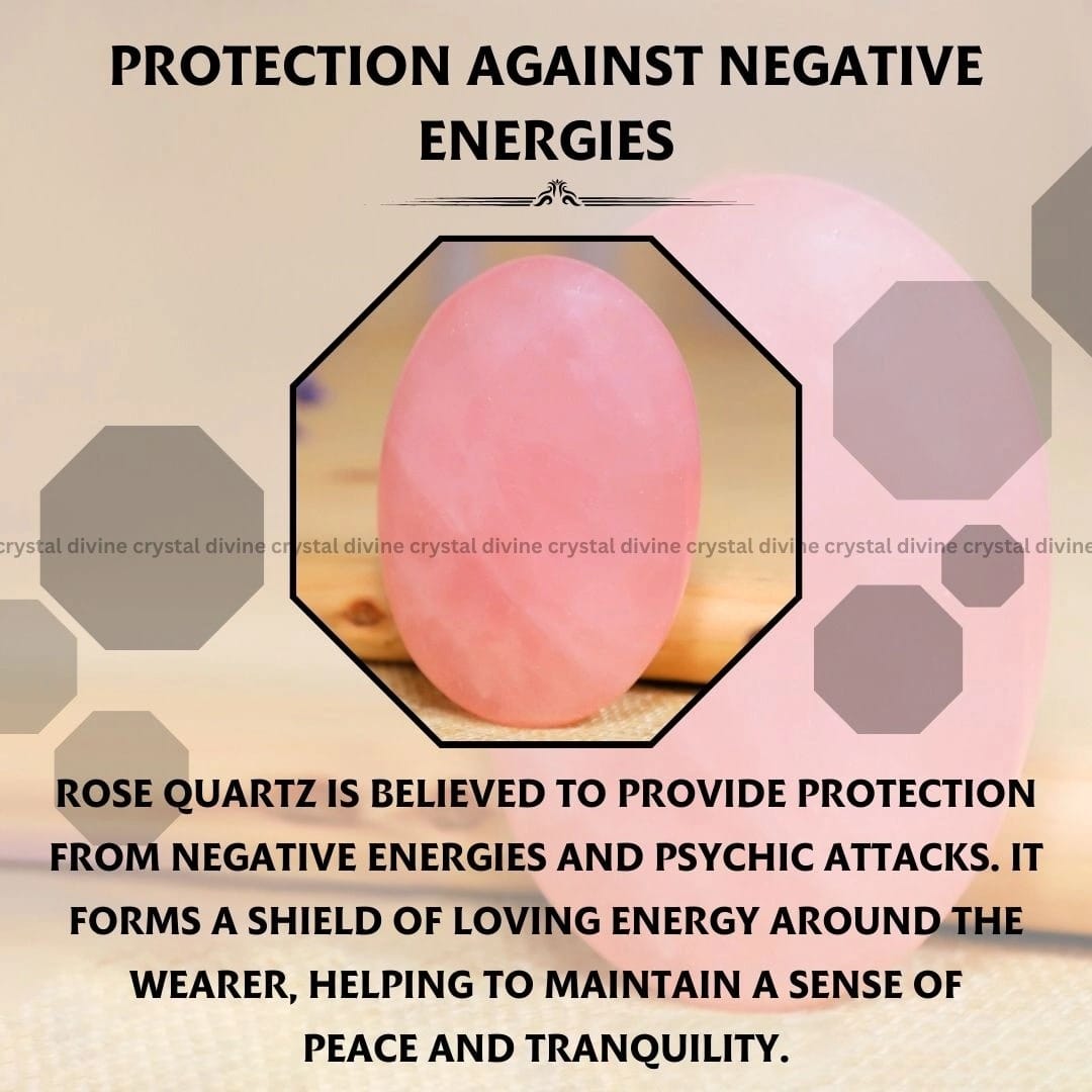 Rose Quartz Crystal Palm Stone (Love & Compassion)