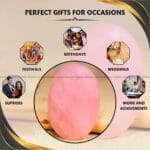 Rose Quartz Crystal Palm Stone (Love & Compassion)