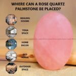 Rose Quartz Crystal Palm Stone (Love & Compassion)