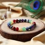Seven Chakra Crystal Bracelet - 8 MM (Enhanced Meditation & Focus)