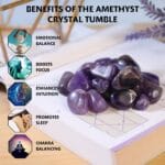 Amethyst Tumble Stone Pack of 5 (Clarity & Mental Focus)