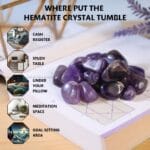 Amethyst Tumble Stone Pack of 5 (Clarity & Mental Focus)