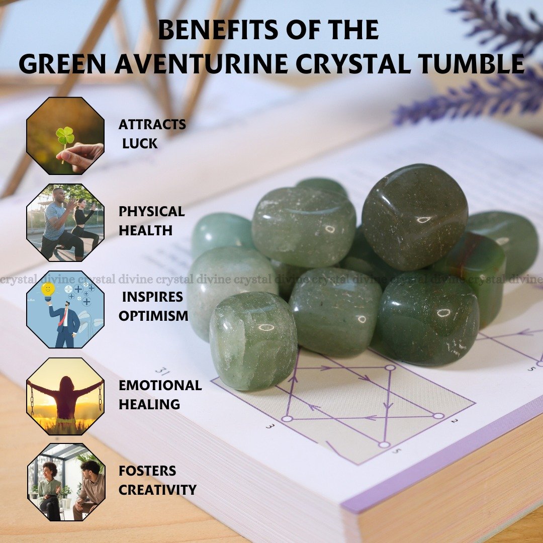 Green Aventurine Tumble Stone Pack of 5
