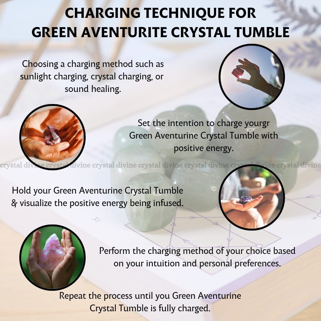 Green Aventurine Tumble Stone Pack of 5 (Luck & Prosperity)