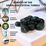 Green Jade Tumble Stone Pack of 5 (Calming & Balancing)