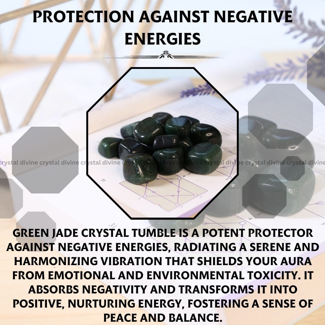 Green Jade Tumble Stone Pack of 5 (Calming & Balancing)