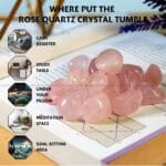 Rose Quartz Tumble Stone Pack of 5 (Love & Relationships)