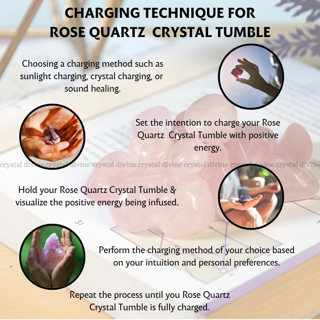 Rose Quartz Tumble Stone Pack of 5 (Love & Relationships)