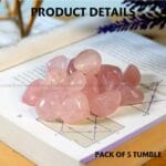 Rose Quartz Tumble Stone Pack of 5 (Love & Relationships)