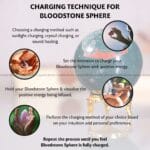 Blood Stone Crystal Sphere (Creativity & Motivation)