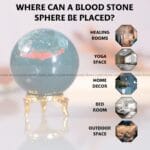 Blood Stone Crystal Sphere (Creativity & Motivation)