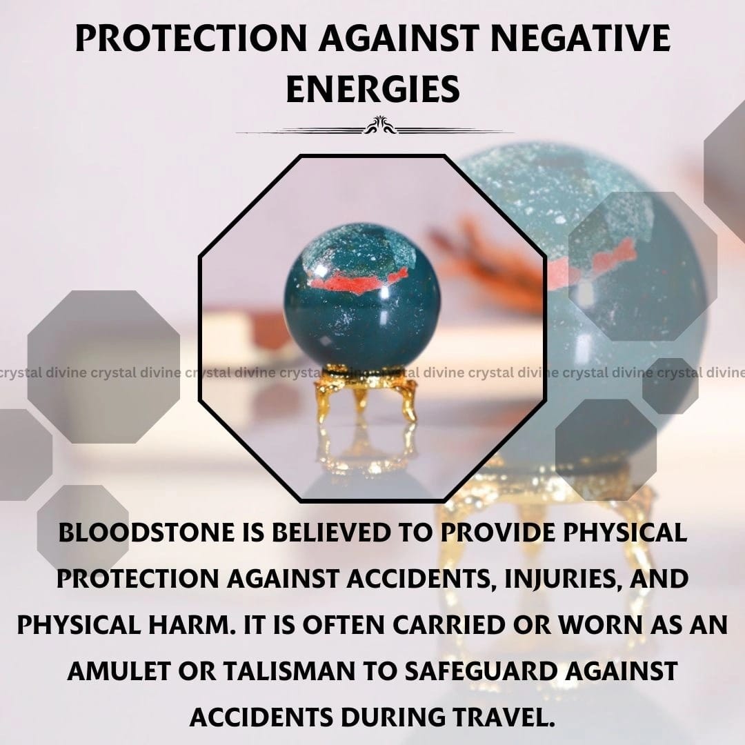 Blood Stone Crystal Sphere (Creativity & Motivation)