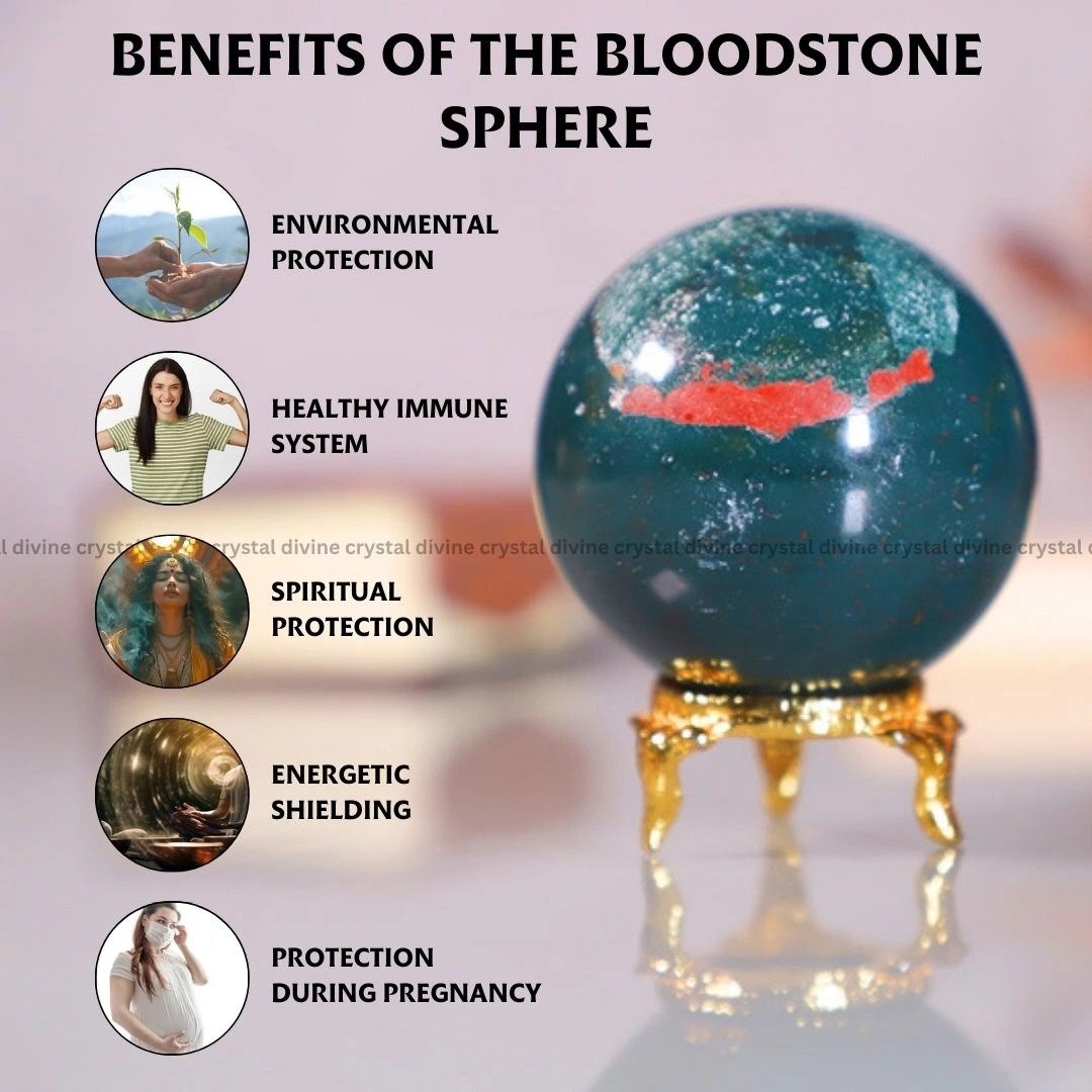 Blood Stone Crystal Sphere