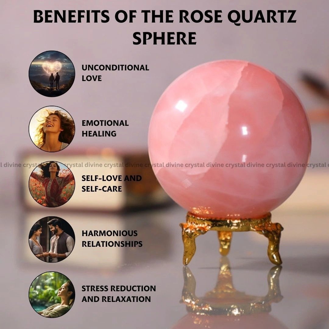 Rose Quartz Crystal Sphere
