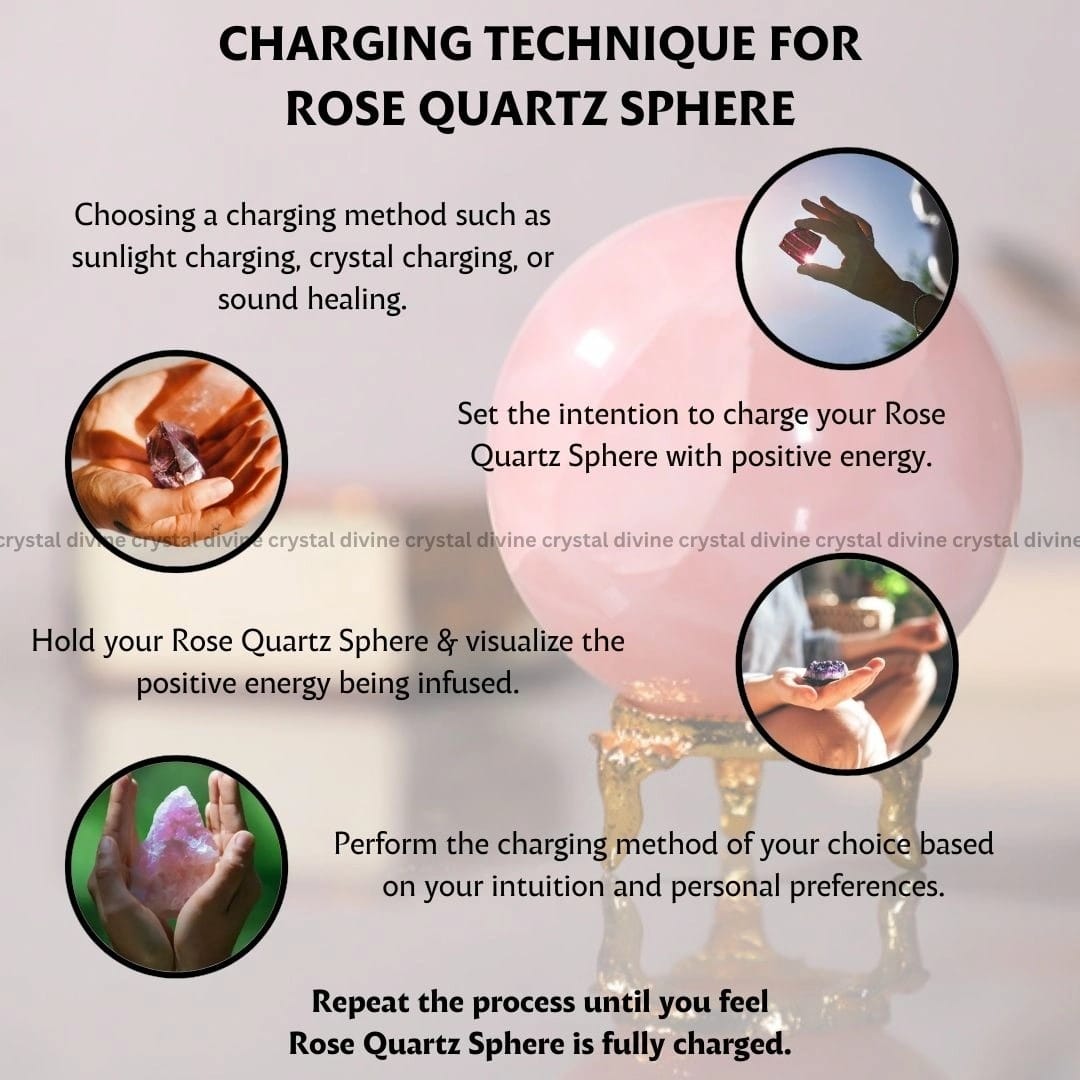 Rose Quartz Crystal Sphere (Love & Compassion)