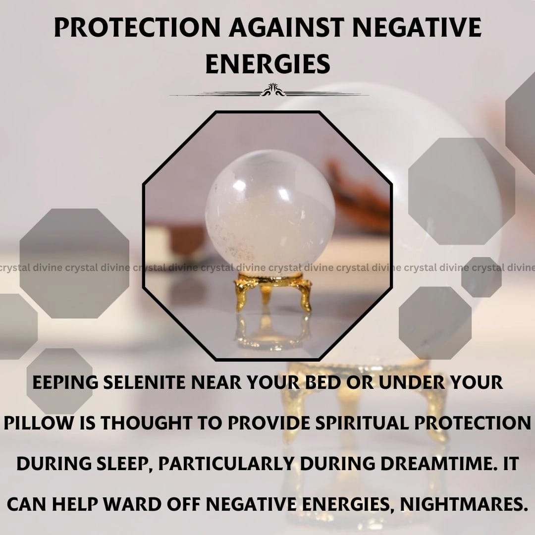 Selenite Crystal Sphere (Cleansing & Purification)