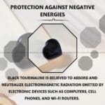 Black Tourmaline Heart (Communication & Expression)