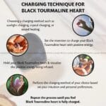 Black Tourmaline Heart (Communication & Expression)