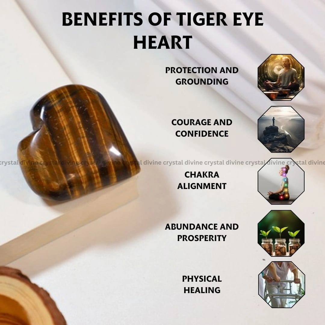Tiger Eye Heart (Confidence & Courage)