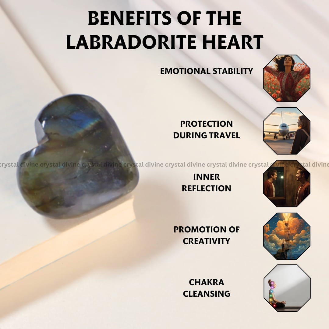 Labradorite Heart (Protection)