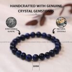 Blue Tiger Eye Crystal Bracelet - 8 MM (Protection & Grounding)