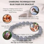 Blue Tiger Eye Crystal Bracelet - 8 MM (Protection & Grounding)