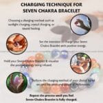 Seven Chakra Crystal Bracelet - 8 MM (Enhanced Meditation & Focus)