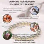 Golden Pyrite Crystal Bracelet - 8MM (Chakra Alignment)