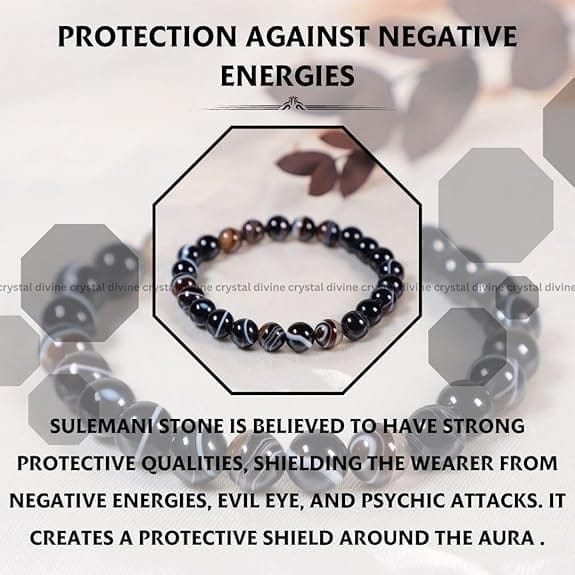 Sulemani Crystal Bracelet - 8 MM (Balancing & grounding)