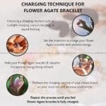 Flower Agate Crystal Bracelet - 8 MM (Self-Esteem & Confidence)